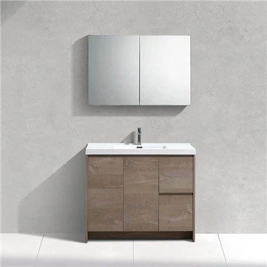 Шкаф для ванной комнаты с раковиной из смолы